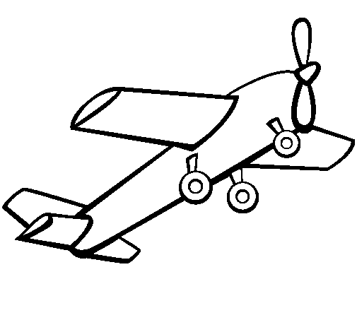Disegno di Aeroplano giocattolo da Colorare