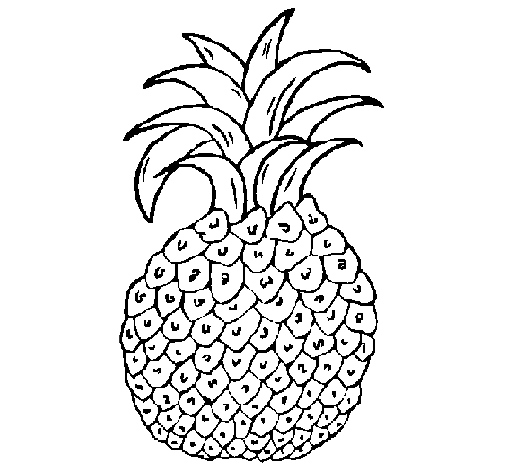 Disegno di Ananas  da Colorare