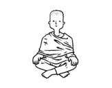 Disegno di Apprendista buddista da colorare