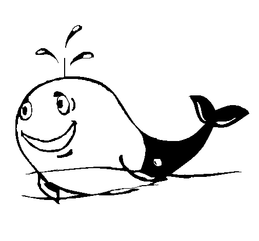 Disegno di Balena allegra  da Colorare