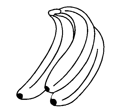 Disegno di Banane  da Colorare