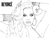Disegno di Beyoncé da colorare