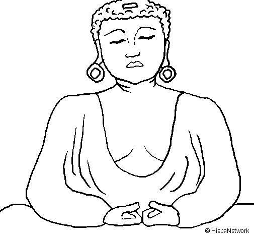 Disegno di Buddha  da Colorare