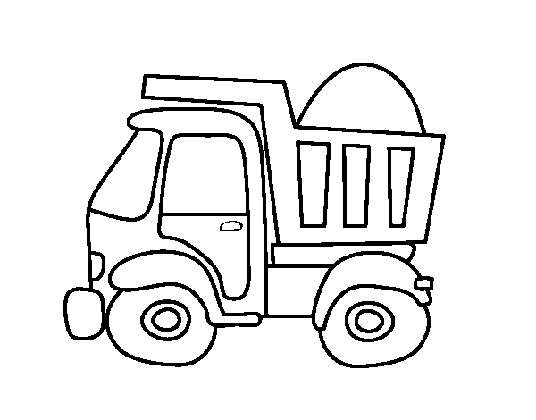 Disegno di Camion di trasporto da Colorare