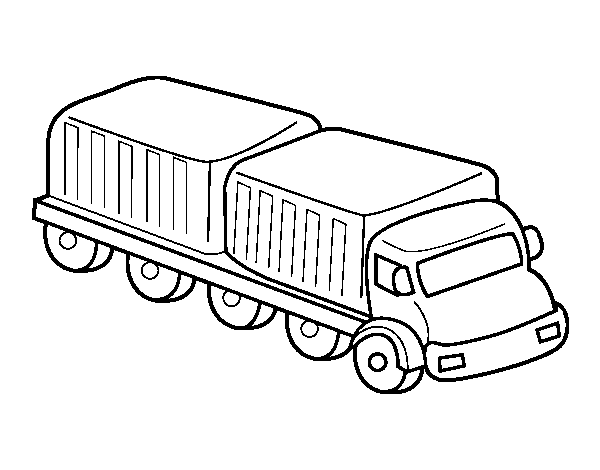 Disegno di Camion lunghezza da Colorare