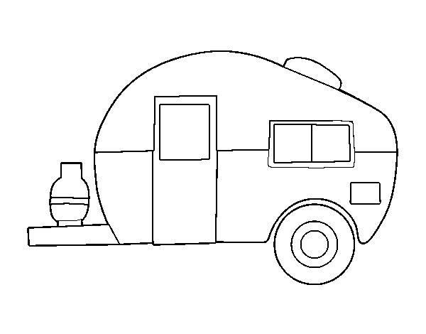 Disegno di Camper moderna da Colorare