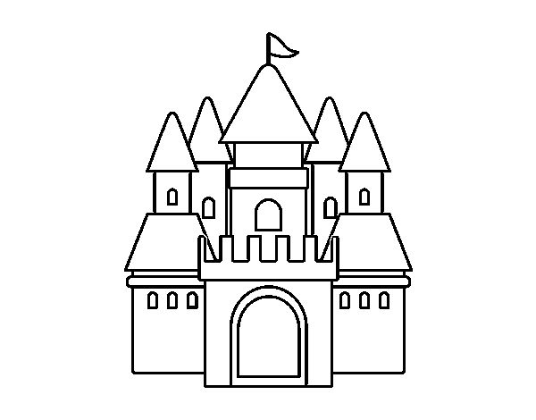 Disegno di Castello medievale 2 da Colorare