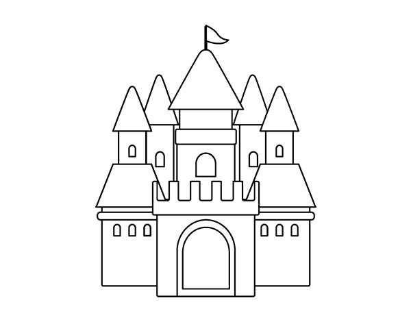 Disegno di Castello medievale 2 da Colorare - Acolore.com