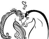 Dibujo de Cavalli innamorati