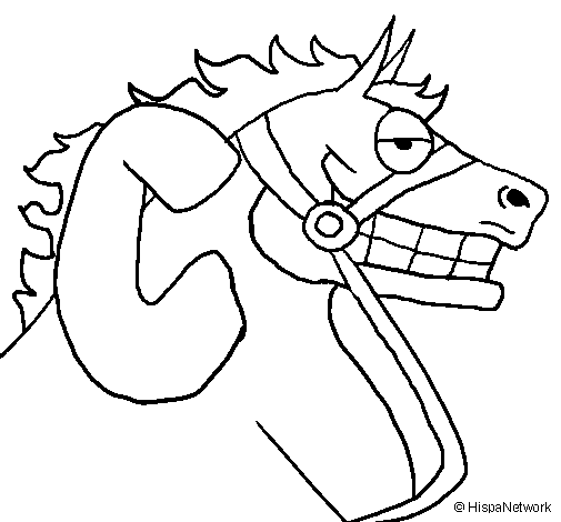 Disegno di Cavallo da Colorare