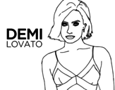 Disegno di Demi Lovato da colorare