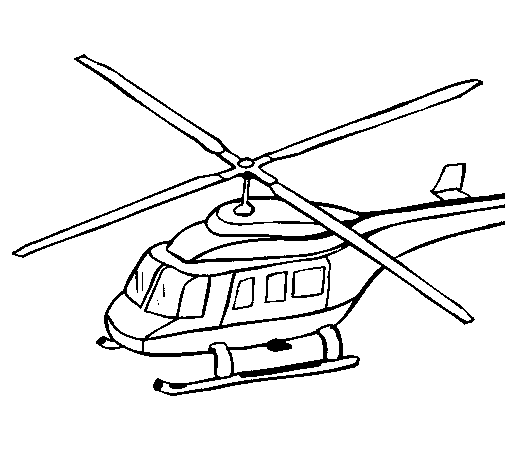 Disegno di Elicottero 3 da Colorare