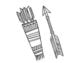 Dibujo de Frecce indiane