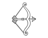 Dibujo de Freccia con arco
