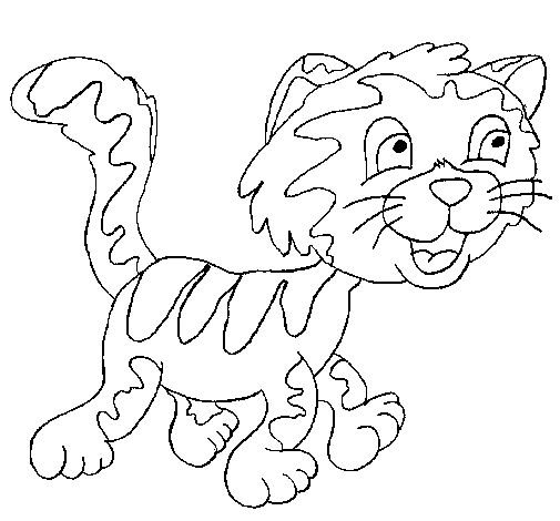 Disegno di Gatto macchiato  da Colorare