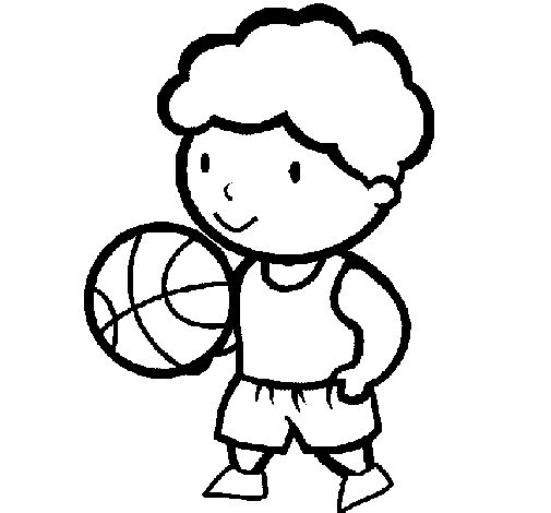 Disegno di Giocatore di pallacanestro  da Colorare