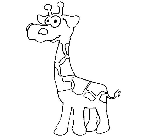 Disegno di Giraffa  3 da Colorare