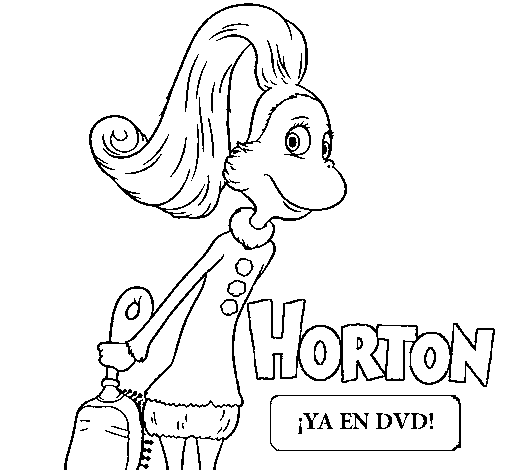 Disegno di Horton - Sally O'Maley da Colorare
