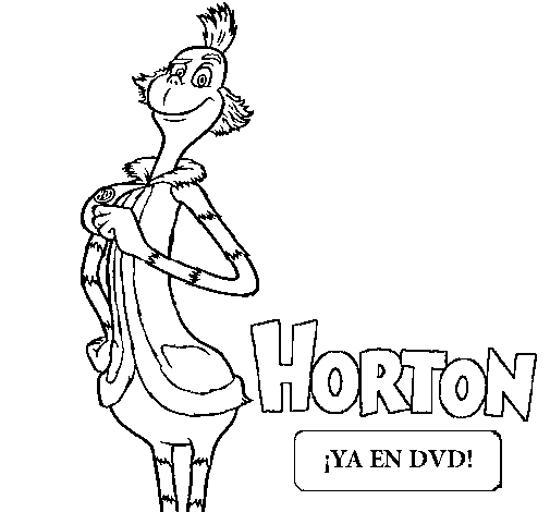 Disegno di Horton - Sindaco da Colorare