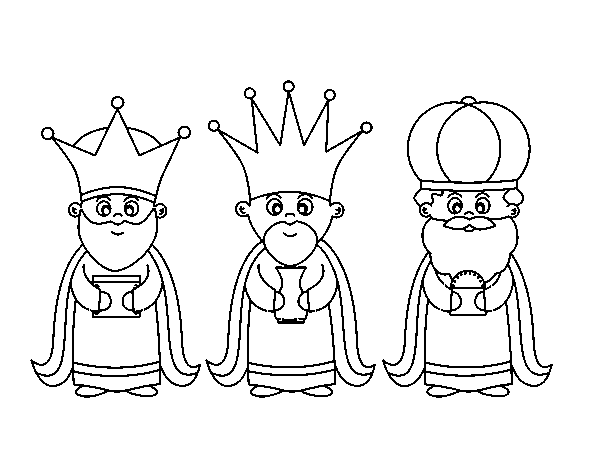 Disegno di I 3 Re Magi da Colorare