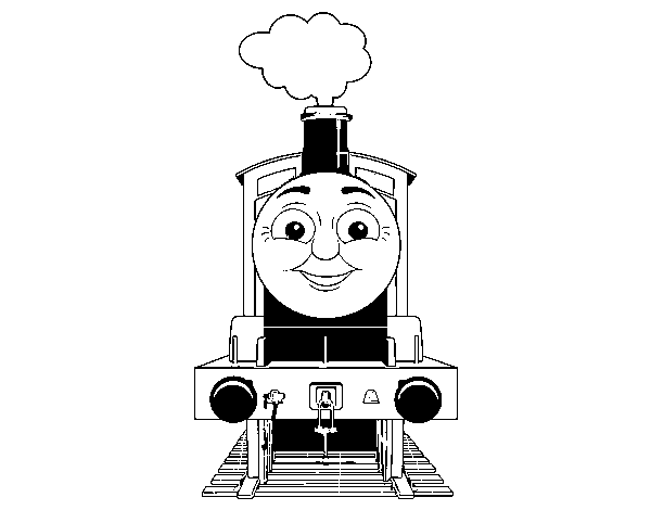 Disegno di James la locomotiva da Colorare