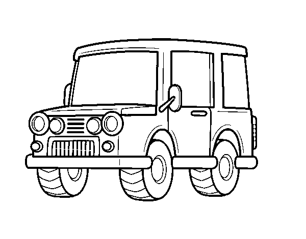 Disegno di Jeep azienda da Colorare