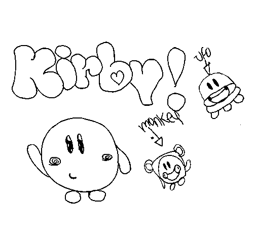 Disegno di Kirby 4 da Colorare