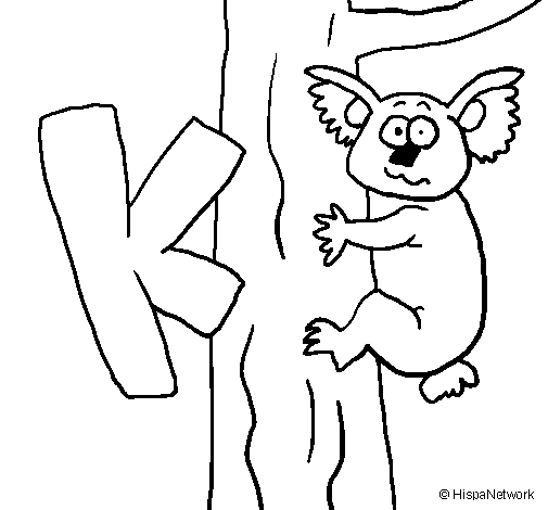 Disegno di Koala  da Colorare