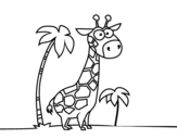 Dibujo de La giraffa africana