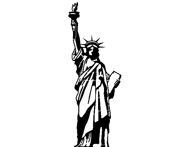 Disegno di La Statua della Libertà da Colorare