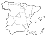 Dibujo de Le Comunità autonome della Spagna