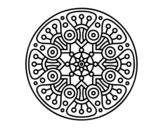 Disegno di Mandala crop circle da colorare