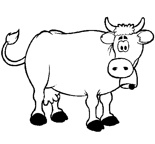 Disegno di Mucca da latte  da Colorare