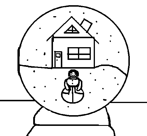Disegno di Palla di neve da Colorare