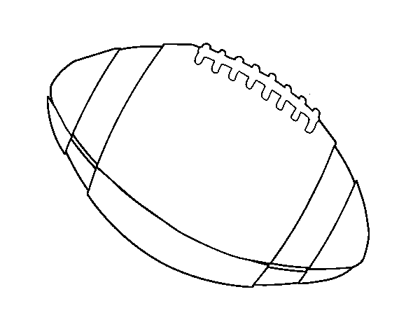 Disegno di Pallone di football americano  da Colorare