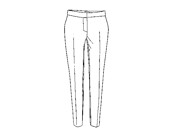Disegno di Pantaloni morsetto da Colorare