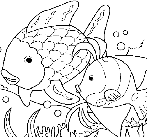 Disegno di Pesci  da Colorare