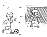Dibujo de Portiere da calcio