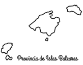 Disegno di Provincia di Islas Baleares da colorare