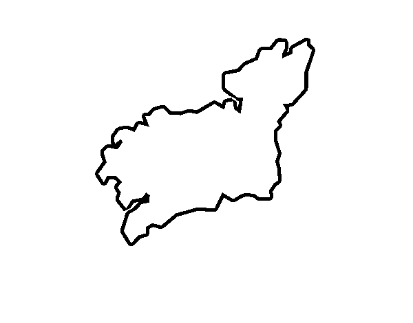 Disegno di Provincia di La Coruña da Colorare
