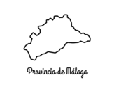 Disegno di Provincia di Málaga da colorare