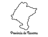 Disegno di Provincia di Navarra da colorare
