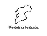 Disegno di Provincia di Pontevedra da colorare