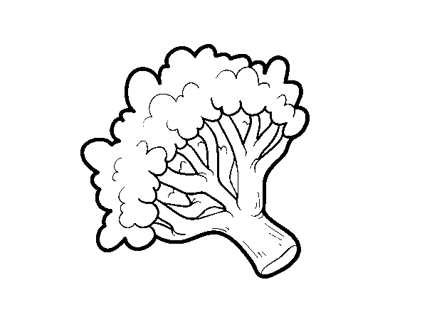Disegno di Ramo di broccoli da Colorare