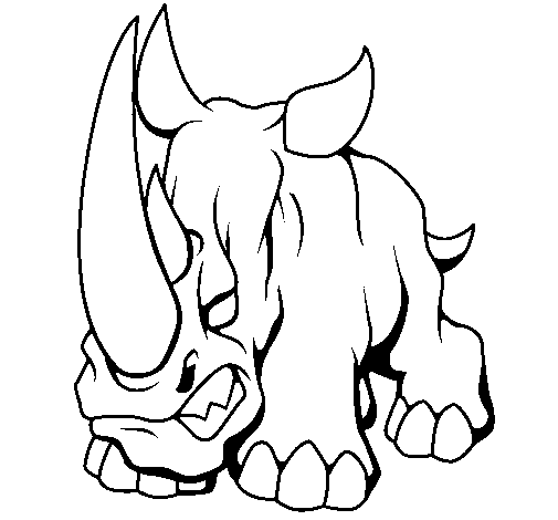 Disegno di Rinoceronte II da Colorare