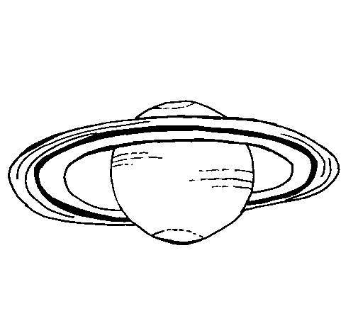 Disegno di Saturno da Colorare