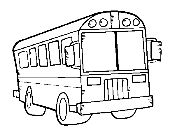 Disegno di Scolastico bus da Colorare