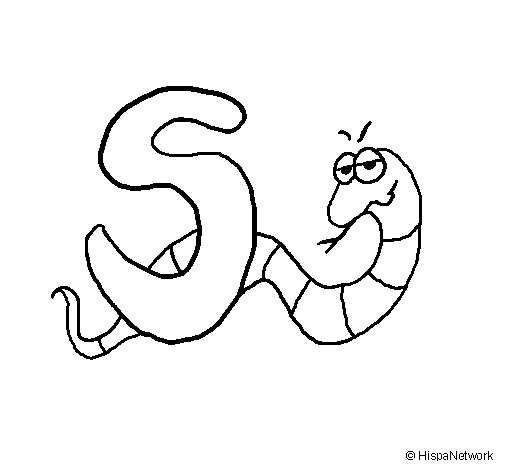 Disegno di Serpente da Colorare