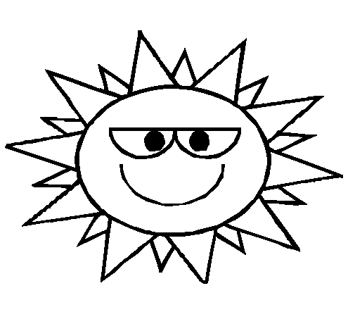 Disegno di Sole  1 da Colorare