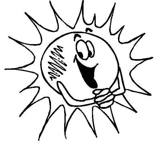 Disegno di Sole  2a da Colorare